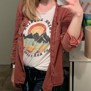 Maurice’s coral utility jacket *WILL DEWRINKLE BEFORE SHIPPING!